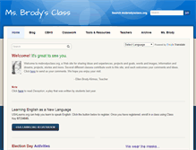Tablet Screenshot of msbrodysclass.org